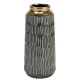 Seville Intaglio Vase Grey Gold 31cm - LUX053 2A