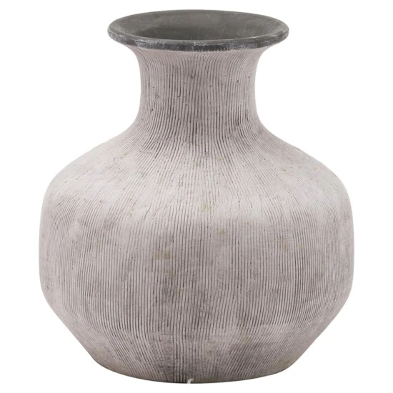 Squat Stone Vase Bloomville 26cm - LUX049 10A