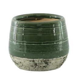 Sydney Ribbed Plant Pot Cover Green 13.5cm - POT018 COMING SOON