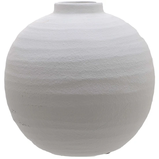 Tiber Matt White Ceramic Vase 28cm - VS034