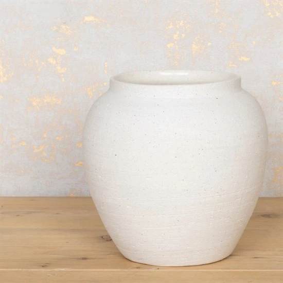 Zen White Ceramic Vase 22cm - VS088 8E