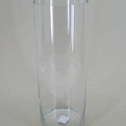 40cm x 15cm Clear Glass Cylinder Vase - GL028 7A