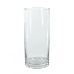 Clear Glass Cylinder Vase 25cm x 10cm - GL021 4B