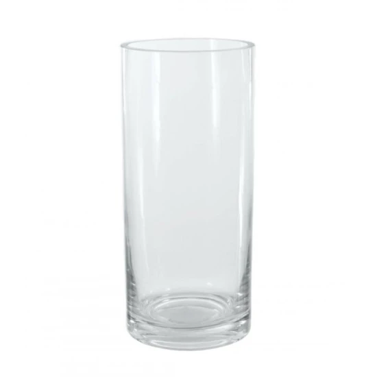 Clear Glass Cylinder Vase 25cm x 10cm - GL021 4B