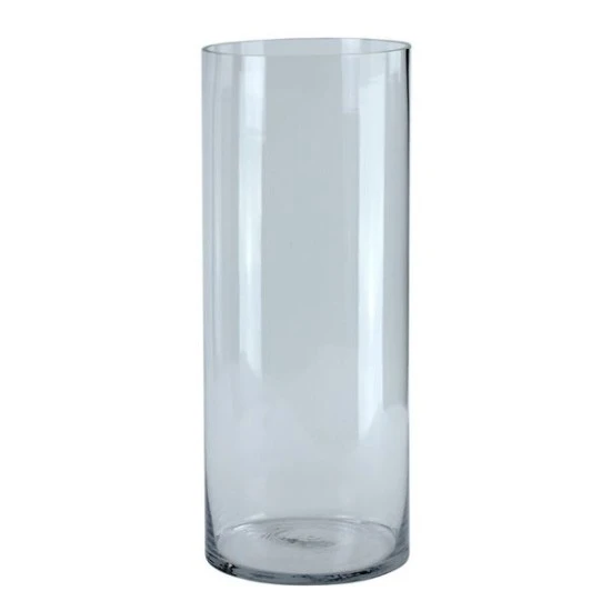 50cm x 18cm Clear Glass Cylinder Vase - GL004 5B