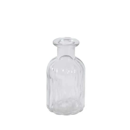 Mollie Bottle Flower Vase Clear 10cm - GL039 1C