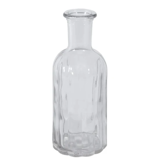 Mollie Bottle Flower Vase Clear 19cm - GL070 