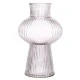 Shapely Fluted Glass Vase Clear 35cm - GL061 11A