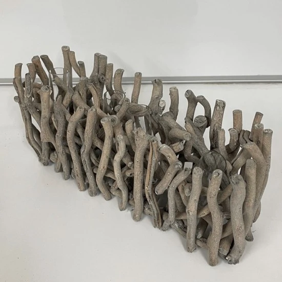 Test Tube Flower Vases in Wooden Stand 16cm x 36cm - VS035 10A