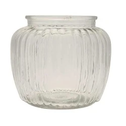 Ribbed Glass Vase 13cm - GL086 11A