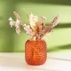 Amber Glass Bobble Vase 20cm - GL034 5D