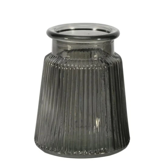 Oscar Dove Grey Glass Vase 12cm - GL063 FR