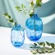 Large Blue Speckled Glass Vase 25cm - GL044 3D