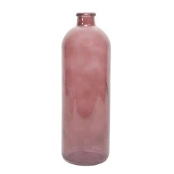 Glass Bottle Flower Vase Dusky Pink 33cm - GL038 8A