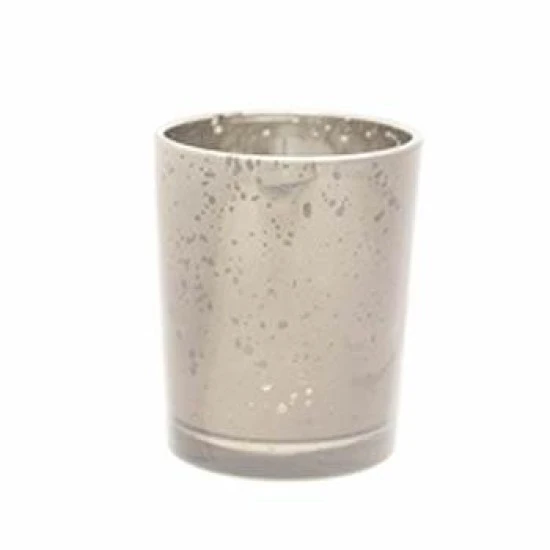 Glass Votive Candle Holder Antique Silver - GL012 5C