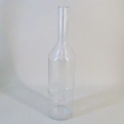 Clear Glass Wine Bottle Flower Vase 31cm - GL110 11B