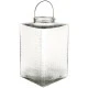 Large Pressed Glass Hurricane Lantern Clear 35cm - GL141 4B