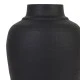 Matt Black Hammered Vase with Lid 41cm - LUX055 5D