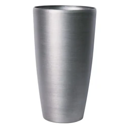 Hortus Lite Metallic Look Tall Planter Brushed Steel 42cm - POT024 COMING SOON