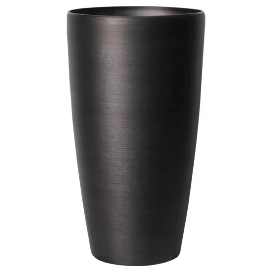 Hortus Lite Metallic Look Tall Planter Dark Grey 42cm - POT023 COMING SOON