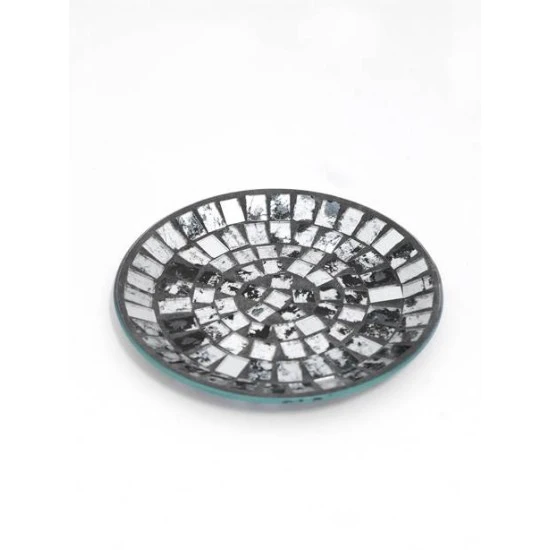 Silver Mosaic Plate - CYL002 9C