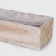 White Washed Wooden Trough 52cm -  BOX010 BC