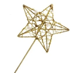 Glitter Star Fairy Wand Gold - WAN007