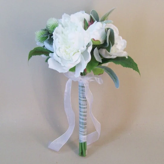 Alicia Peonies Wedding Bouquet White 32cm - P210 II3