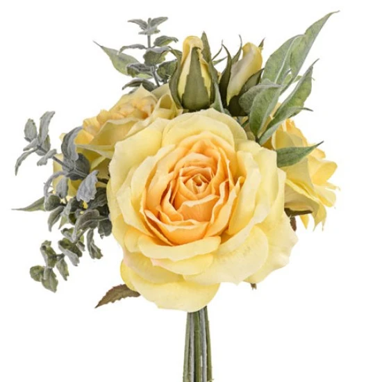 Sophia Roses Bouquet Lemon Yellow - SOP004 BX17