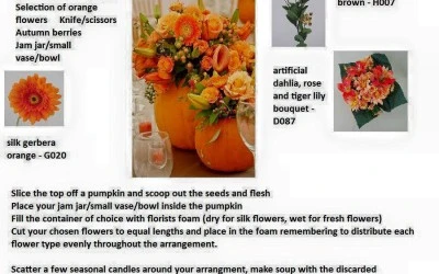Autumn Inspirational Artificial Flowers Mood Board - Part 1