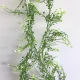 Artificial Wild Flowers Garland White Green 180cm - W057 EE4
