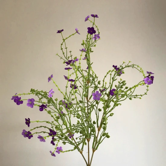 Artificial Wild Flowers Plant Purple 39cm - W053 DD2